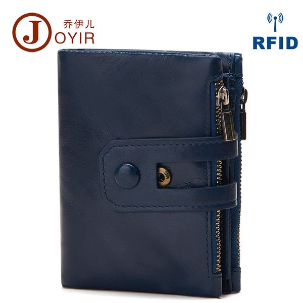 

men's wallet fashion casual rfid leather wallet double zipper card bit more retro clutch purse, Red;black