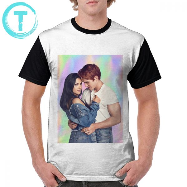 

riverdale archie t shirt veronica and archie riverdale pastel t-shirt short-sleeve beach graphic tee shirt men awesome tshirt, White;black