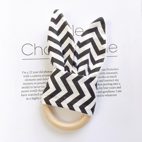 

soft newborn baby teethers wooden ring baby bunny ear teether teething toy rabbit ear safe soothing chew shower gift new