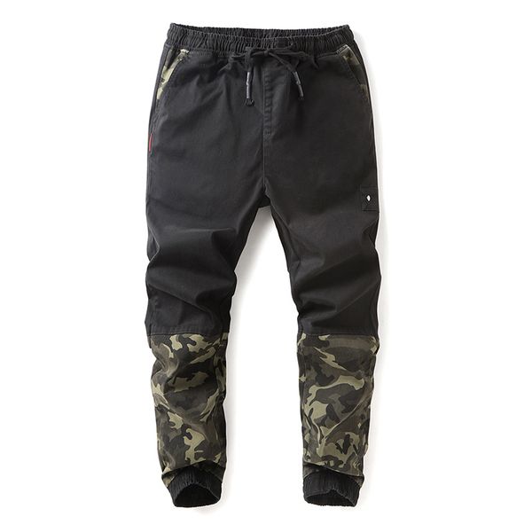 

ankle-length pants cargo overalls jeans ninth pants trousers men fashion summer pocket street dress casual hip hop moownuc mwc, Blue