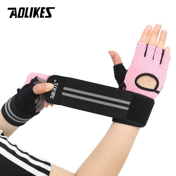 

aolikes 1 pair gym gloves heavyweight sports exercise weight lifting gloves body building training sport fitness