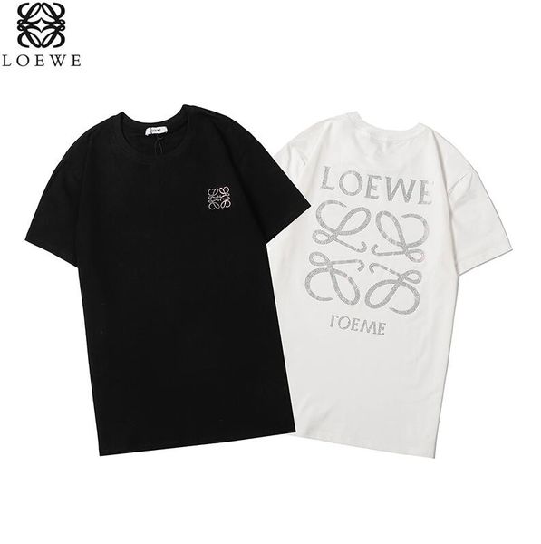 

mens designers shirt summer casual t shirts for men women short sleeve shirt brand clothing letter pattern printed tees crew neck-07, White