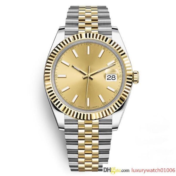 

mens watches sports automatic mechanical wrist watches two tone gold dial designer wristwatch reloj fashion dress casual watches simple