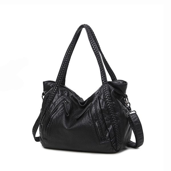 

women bags vintage leather shoulder bag casual tote bag women shopping handbag large capacity ladies hand bags bolsa feminina