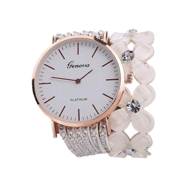 

fashion geneva flowers watches, women dress quartz bracelet, ladies watch, crystal diamond wrist watch female, Slivery;brown
