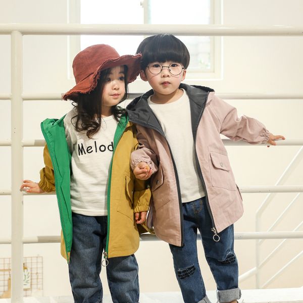 

fashion hoodies long trench for children clothing autumn winter new toddler boy trench coat overcoat kids casual jackets, Camo