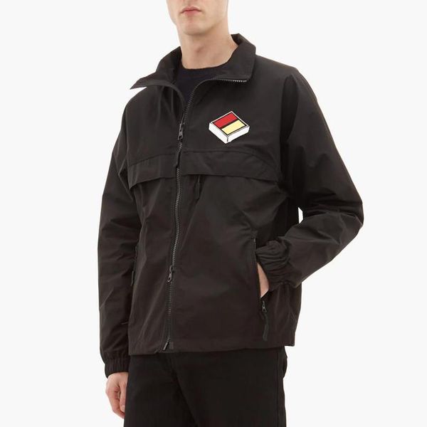 

20fw waterproof windproof jackets splice logo embroidery street coats jacket men women outerwear classic outdoor jacket hfymjk291, Black;brown