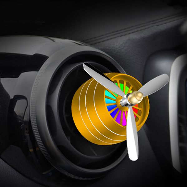 

1pc fragrance perfume air conditioning freshener scent fan clip car decoration