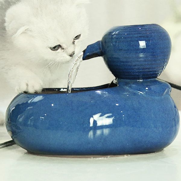 

cat диспенсер автоматическая circulation ceramic pet фонтан воды cat питьевой фонтан воды сада