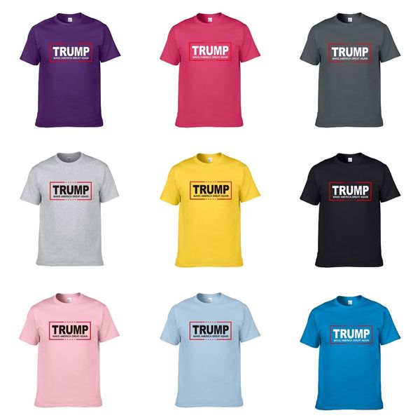 

men's trump t shirts balr street tide brand short-sleeved round loose short-sleeved cotton men's personality designer trump t-sh, White;black