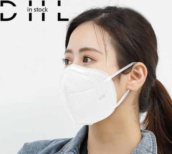 

in stock dhl medical disposable n95 ppe face ce ffp2 masks spot mail dustproof breathable kn protective droplet pm2.5 mouth