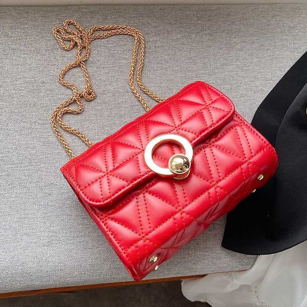 

solid color ladies hand bags small chain shoulder bag flap pu leather crossbody bags for women 2020 diamond lattice handbag