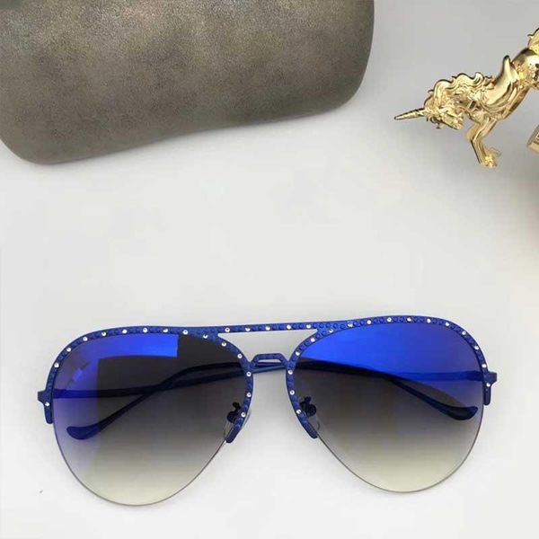 

осень / зима 2020 новая мода cолнцезащитные очки овальная алмазным рамки персонализированная зеркало arms супер metallic top workmanship ch4, White;black