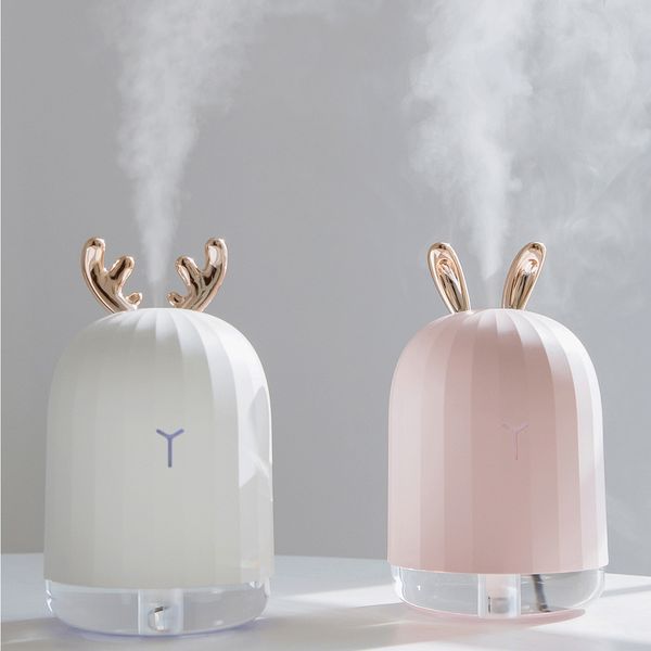 

220ml ultrasonic air humidifier aroma essential oil diffuser for home car usb fogger mist maker with led night lamp