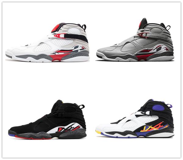 

jumpman 8s mens basketball shoes 8 multi aqua chrome alternate valentines day reflective bunny sports sneakers
