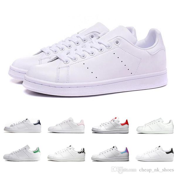 

new arrival stan men women smith casual shoes low white black green green red fashion leather flat sneakers outdoor walking