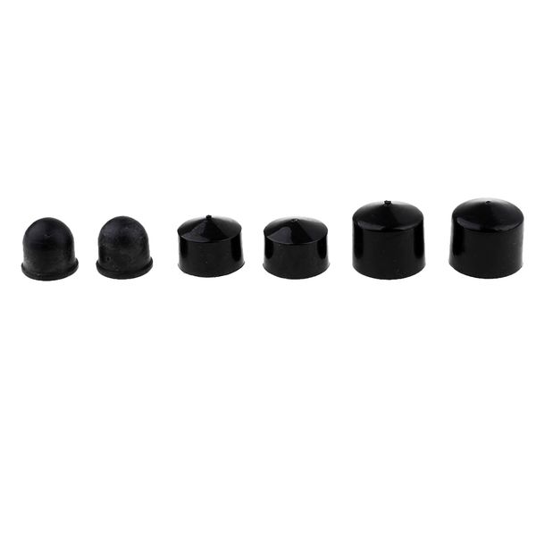 

6 pieces skateboard pivot cups replacement for skate longboard hardware, pro rubber pivot cups, 3 sizes, durable, wear-resistant