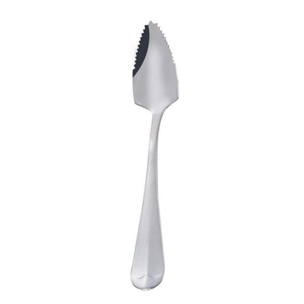 

stainless steel grapefruit scraper spoon serrated sawtooth edge long handle multi-functional baby food prepare tool pxyah