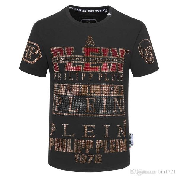 

2020 18ss spring and summer new high grade cotton printing short sleeve round neck panel t-shirt size: s-l-xl-xxxl- color: black white m429, White;black