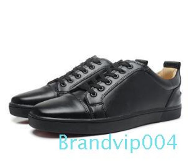 

red bottom designer sneakers low cut suede spike shoe shoes for men and women shoes party wedding crystal leather sneakers 32, Black