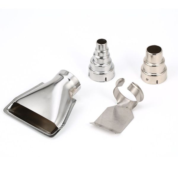 

4pcs heat air gun nozzles kit shrink paint stripper rework diy tool universal triangle round nozzle mouth
