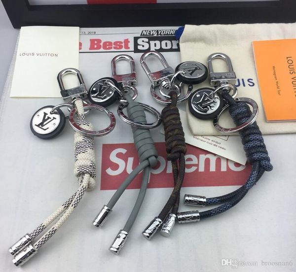 

luxury keychain m68000 cirle fashion car keychains stainless steel designer keychain for gifts with box ing, Silver