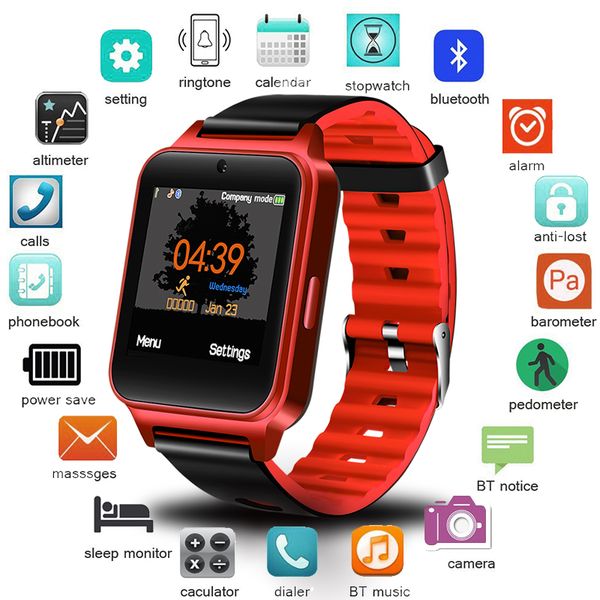 

bangwei new smart watch men bluetooth video player tf push message camera sport pedometer digital smart watch relogio masculino, Slivery;brown