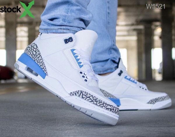 

2020 wholesale new white unc blue low men basketball shoes sneakers sports outdoor trainers fashion with double box size 8-13, Black