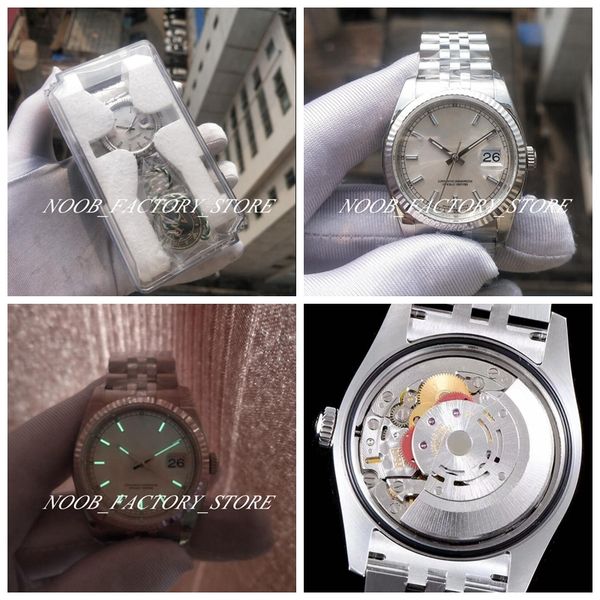 

роскошный ar factory best 116234 men cal. 3135 автоматическое движение 36 мм 904л стальной юбилейный браслет погружение плавать наручные час, Slivery;brown