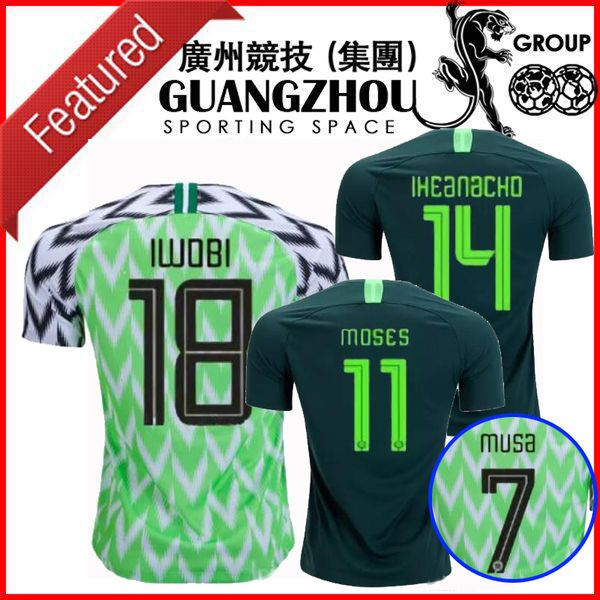 

2019 africa cup nigeria home away occer jer ey 19 20 maillot de foot nigeria okechukwu okocha ahmed mu a mikel iheanacho football hirt, Black