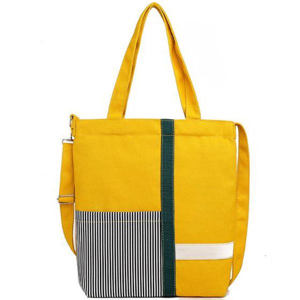 

ins wind mesh canvas fashion bag korean canvas crossbody bag shoulder yellow