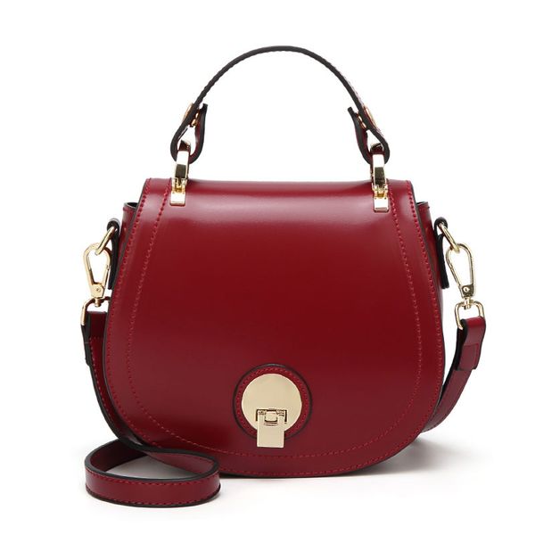 

lansuxiang pu leather women's bag saddle bag clamshell crossbody chain women's shoulder