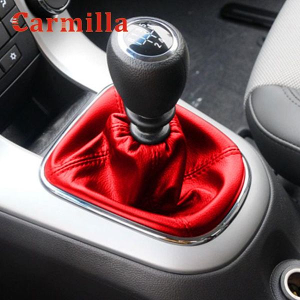 

car gear shift stick gaiter boot leather dust-proof cover fit for cruze sedan hatchback 2009-2013 mt accessories