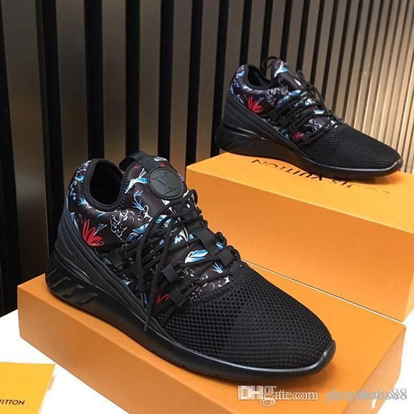 

дизайнер высокое качество мужской моде скейтборд обуви класса люкс повседневная обувь удобная чистая поверхность холст классические кроссовк, Black