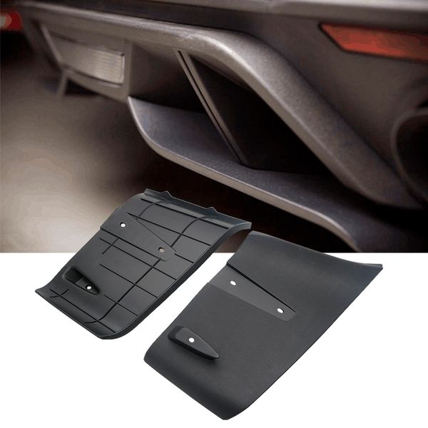 

for for mustang 2018 2019 gt abs rear bumper lower air diffuser 2pcs black