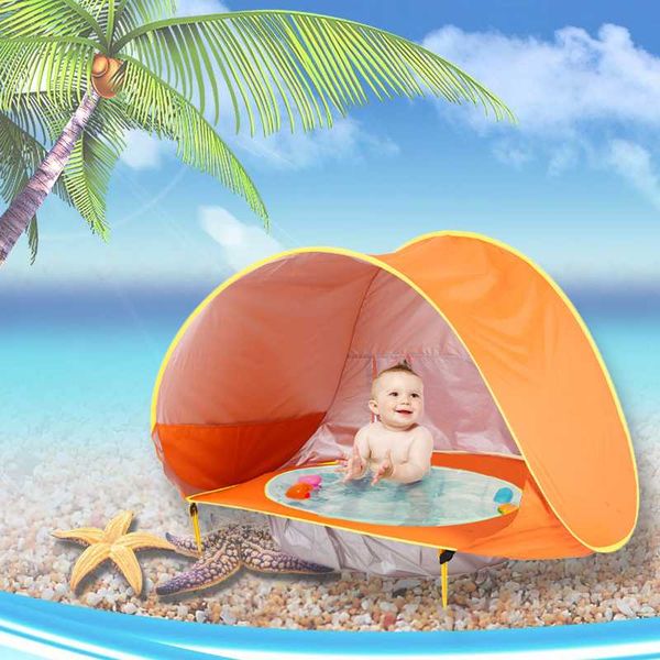 

children beach tent baby waterproof up sun awning tent uv-protecting sunshelter with pool kid outdoor sunshade beach x110d