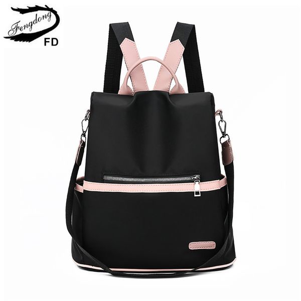Fengdong Girsl Cute Small Backpack Female Fashion Anti Theft