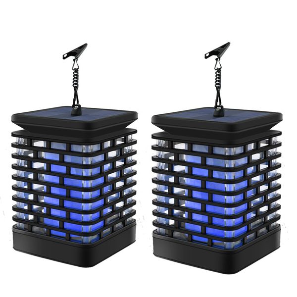

солнечный фонарь dancing flame водонепроницаемый открытый висячие огни led night lights auto on / off пейзаж декоративное для сада синий