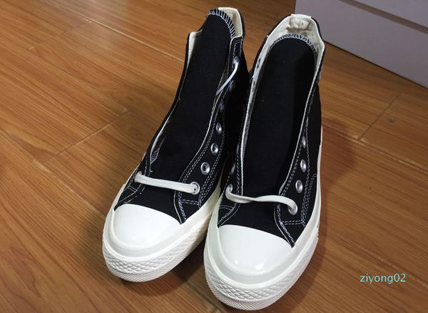 

fashion men 1970s canvas shoes women classic 1970 casual shoes athletic training sneakers 35-44 zz02, Black