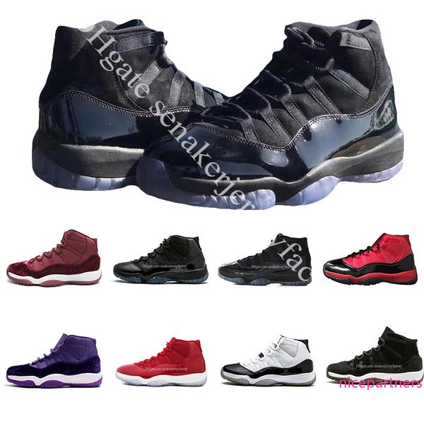 

xi prom night cap and gown gym red space jam win like 96 11s men basketball shoes athletic sports sneakers size 5.5-13