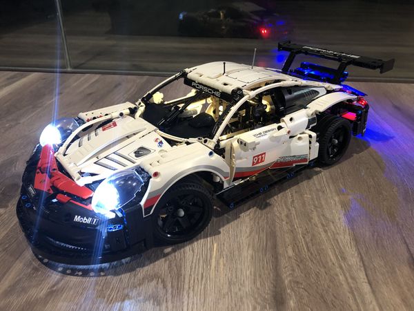 

Por che 911 r r diy led light et for compatible iego et 42096 20097 technic moc race car building block toy gift