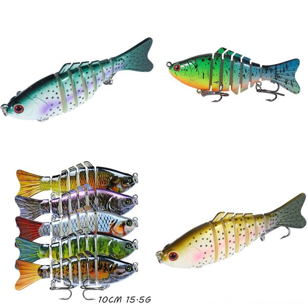 

5cq5d fishing luya hard bait 10cm built-in steel ball bionic bait long sfake bait