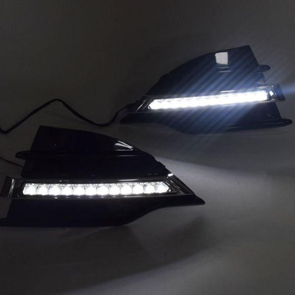 

dhbh-car led drl daytime running light for kuga 2013-2015 fog lamp frame fog light