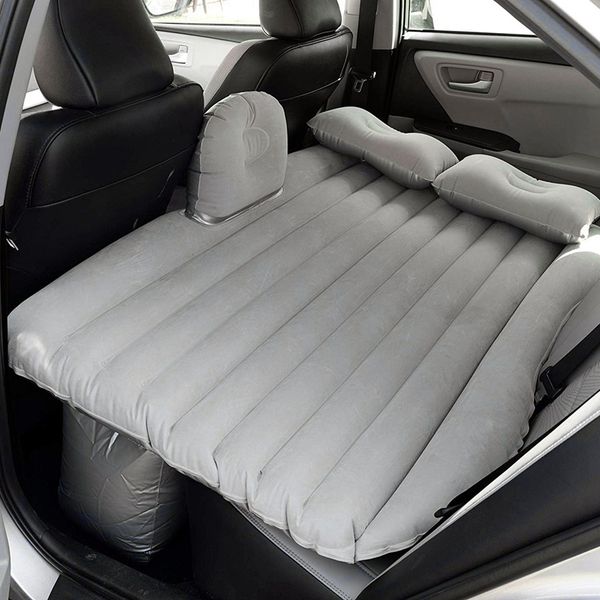 

inflatable car air mattress with pump(portable)travel camping vacation back seat blow-up sleeping pad truck suv minivan compact