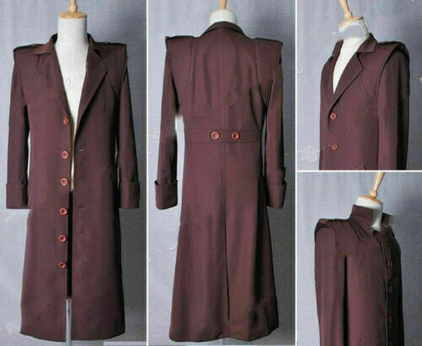 

metal gear solid cosplay the twin snakes liquid snake costume coat halloween, Black;red