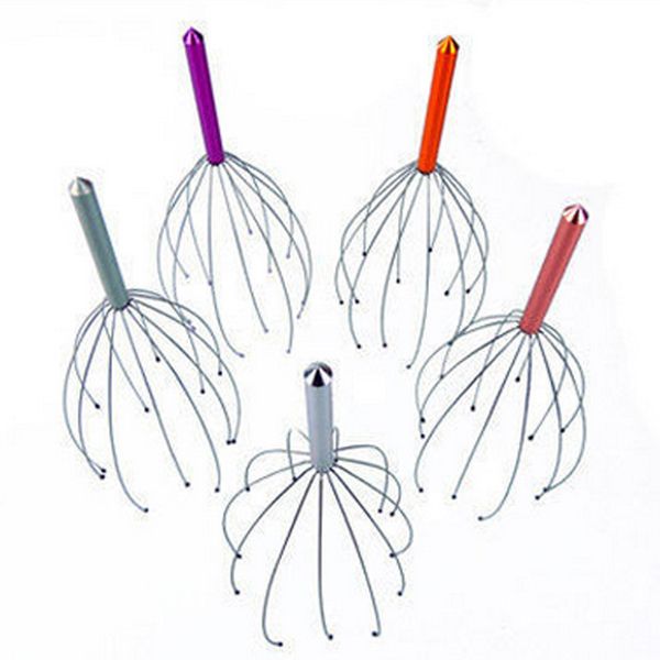 

new head massager hand held scalp head massager stainless steel new deal random color ing