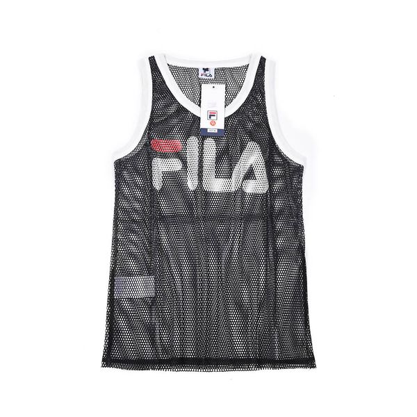 

дизайнерская мужская майка с буквами спортивный бодибилдинг бренд спортивная одежда роскошные жилетки одежда полые мужские нижнее белье топы, White;black