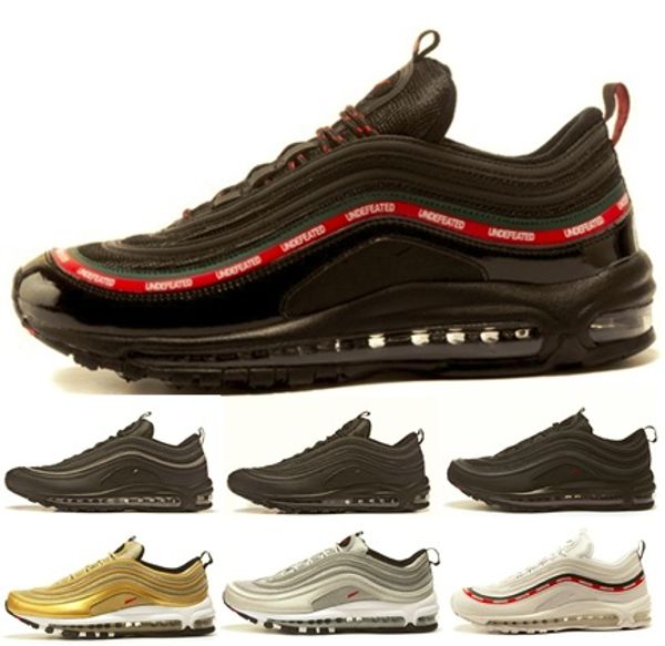 

undefeated 97 mens women designer shoes sliver bullet bred undefeated undftd olive triple black white red volt men women nik sports sneakers