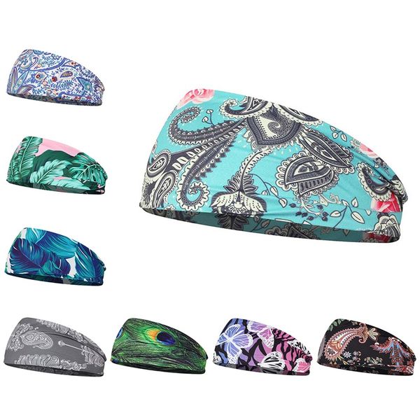 

sweatband arrival stretch elastic yoga running headband hair accessories for women headwrap sports turban, Yellow;black