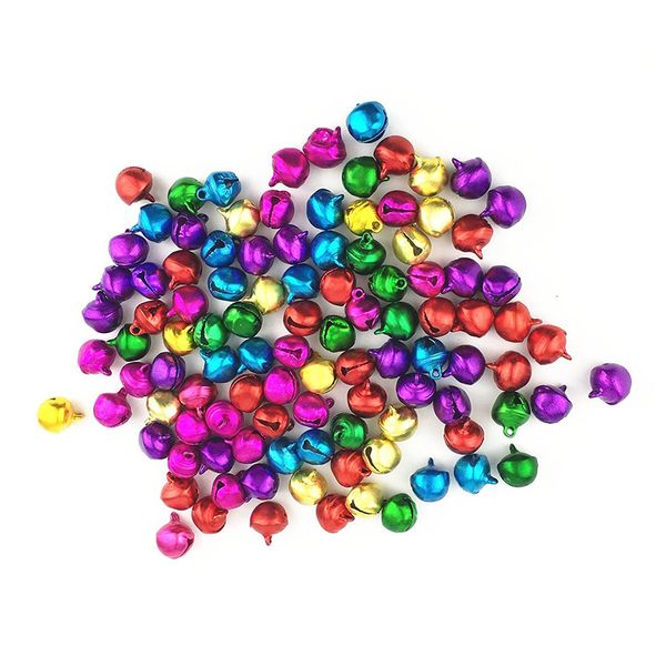 

practical 50pcs ran color craft kits and supplies christmas jingle bells /small bell/ mini bell/tinkle bell -10mm